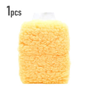 Dual-Sided Faux Wool Car Wash Mitt - 26 x 19 cm