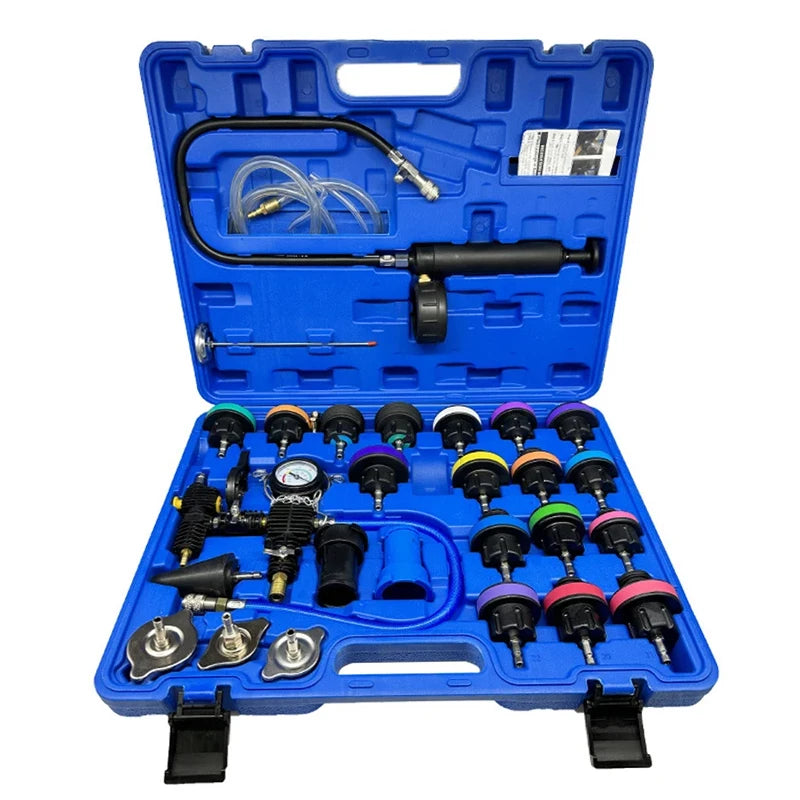 28-Piece Radiator Pressure Tester and Cooling System Vacuum Refill Kit