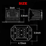 2-Piece 5-Inch LED Work Light Pods – 40W, Spot Beam, 12V–24V