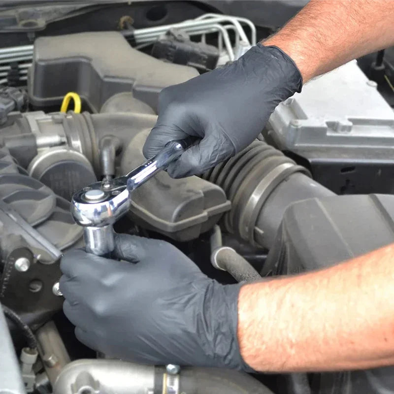 Black Disposable Work Gloves – 10 to 100 Pack