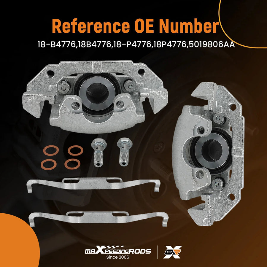Front Left and Right Brake Caliper Set for Grand Caravan 2001-2007