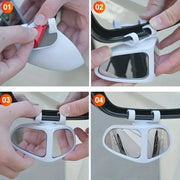 360° Adjustable Blind-Spot Mirror – Left or Right