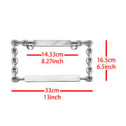 Chain-Style ABS License Plate Frames - Pair