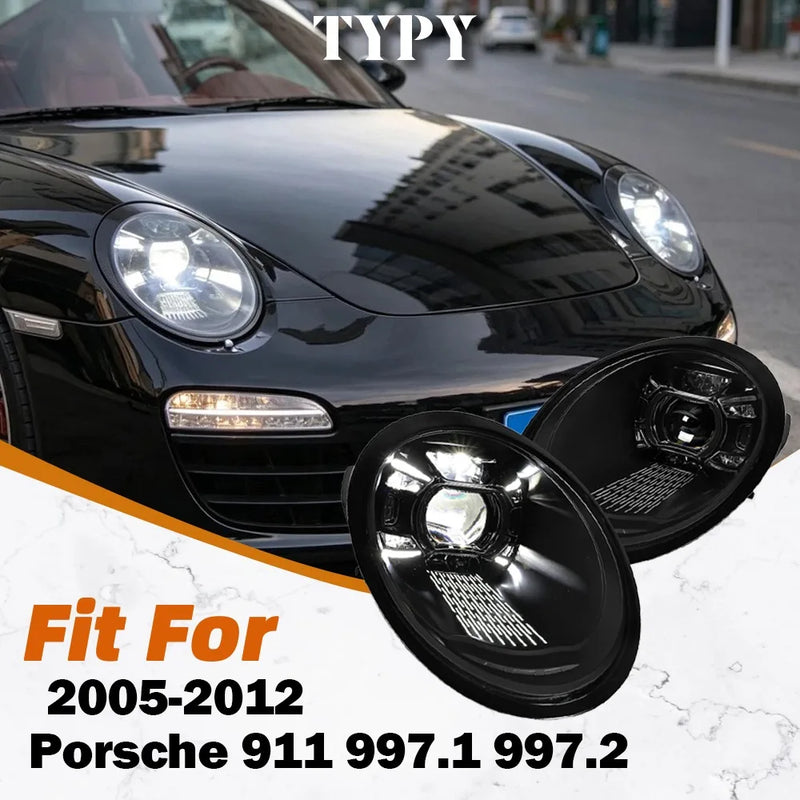 LED Headlight Assembly Set for 2005–2012 Porsche 911