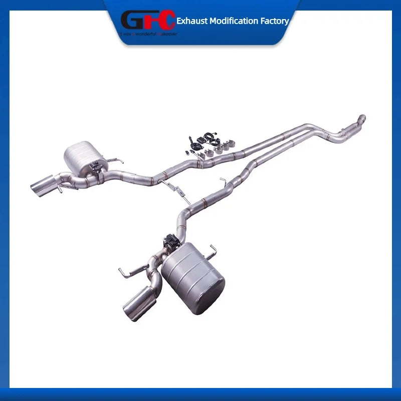 Stainless Steel Valved Cat-Back Exhaust System for BMW 535i 2010-2016