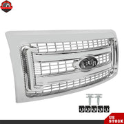 Chrome Horizontal-Style Upper Grille for 2009–2014 Ford F-150