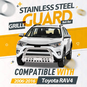 Stainless Steel Bumper Cover & Grille Kit for 2006–2016 Toyota RAV4