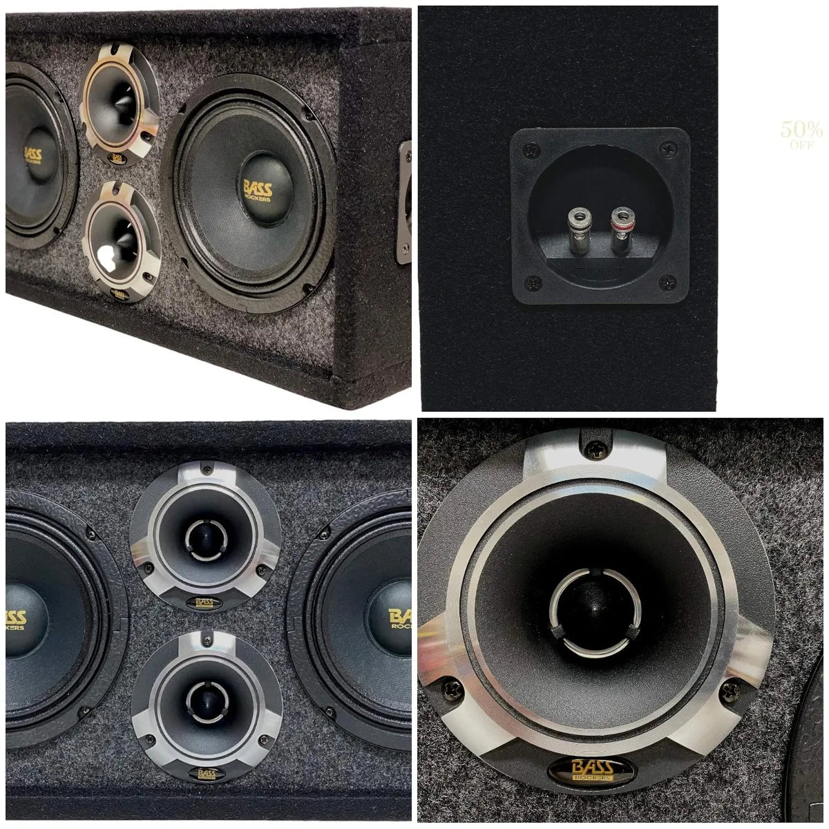 Loaded 6.5-Inch Speaker Box with Tweeters – 800W