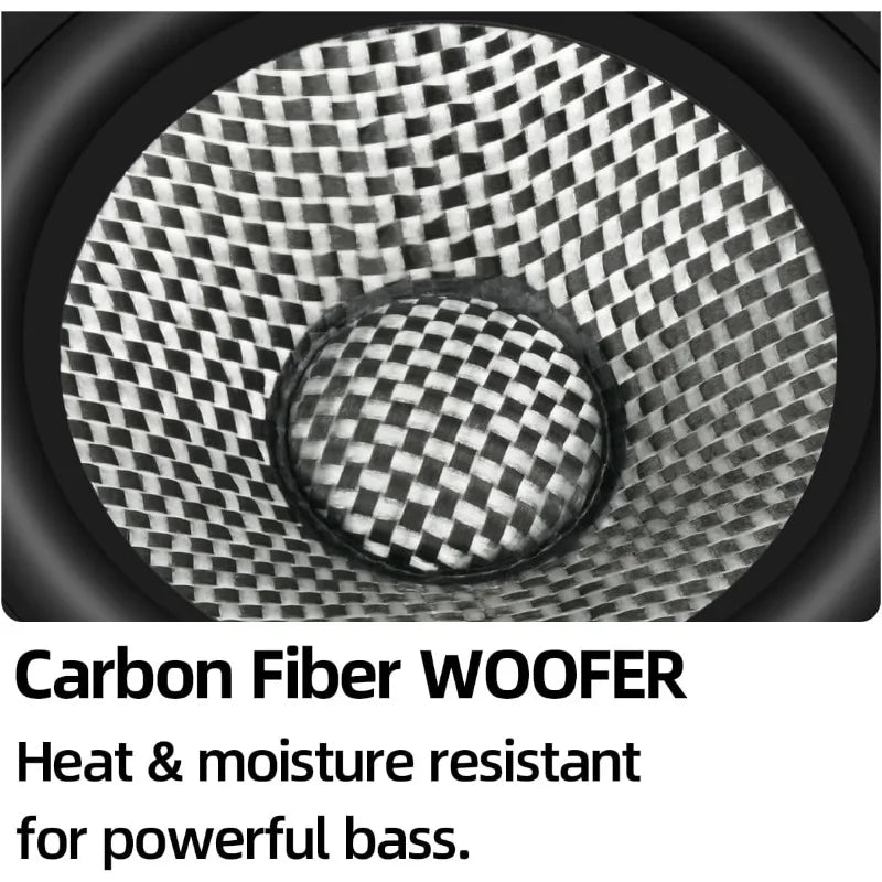 3.5-Inch 300W Carbon-Fiber Car Speakers