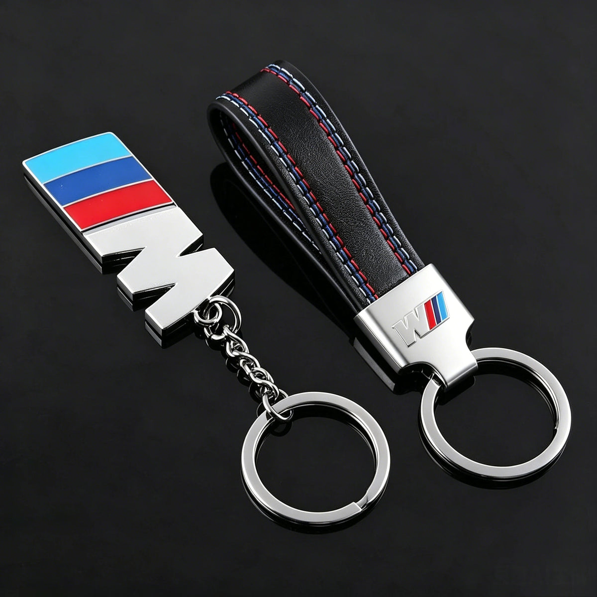 Luxury Leather Car Emblem Carving Key Keyring Key Chain for BMW M X1 X2 X3 X4 X5 X6 3 5 Series M2 M3 M4