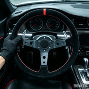 350 mm Deep-Dish Racing Steering Wheel – Leather or Suede