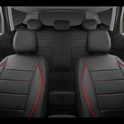 Universal 5-seat Leather-look Car Seat Cover and Cushion Set