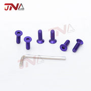 6-Piece Car Modified Steering Wheel Screws Bolts + 1-Piece Hex Wrench