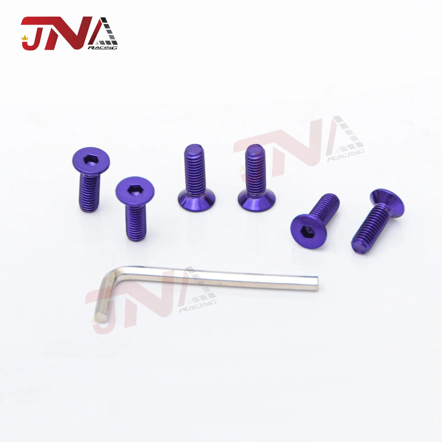 6-Piece Car Modified Steering Wheel Screws Bolts + 1-Piece Hex Wrench