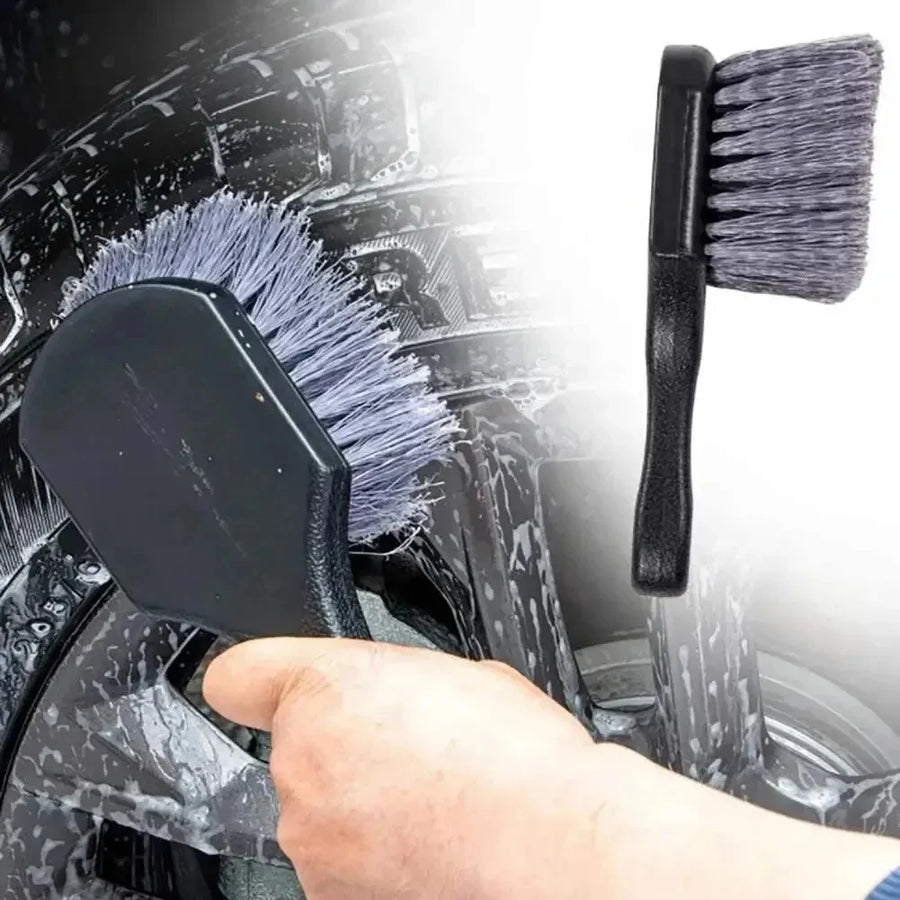 Short-Handle Wheel and Tire Scrub Brush