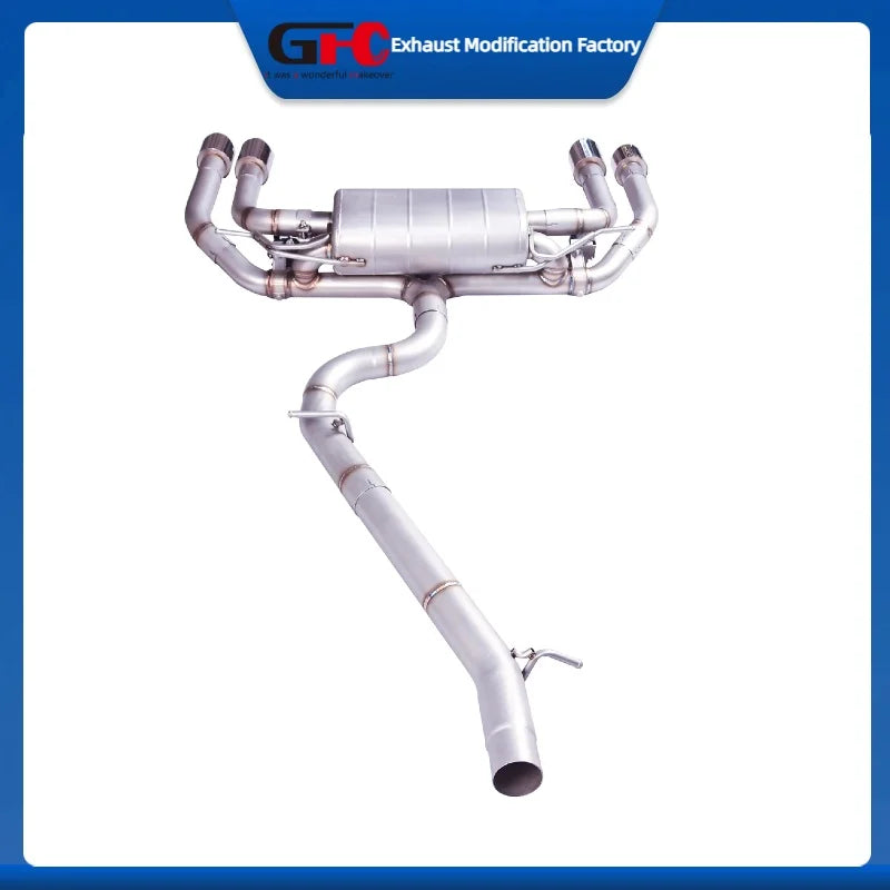 304 Stainless Steel Valvetronic Exhaust Pipe for, Audi S3, Golf 7 7.5r, T-roc 2.0T