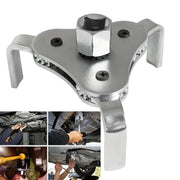 Universal 3-Jaw Oil Filter Wrench, 2.5-4.5 Inch, 1/2-Inch Drive