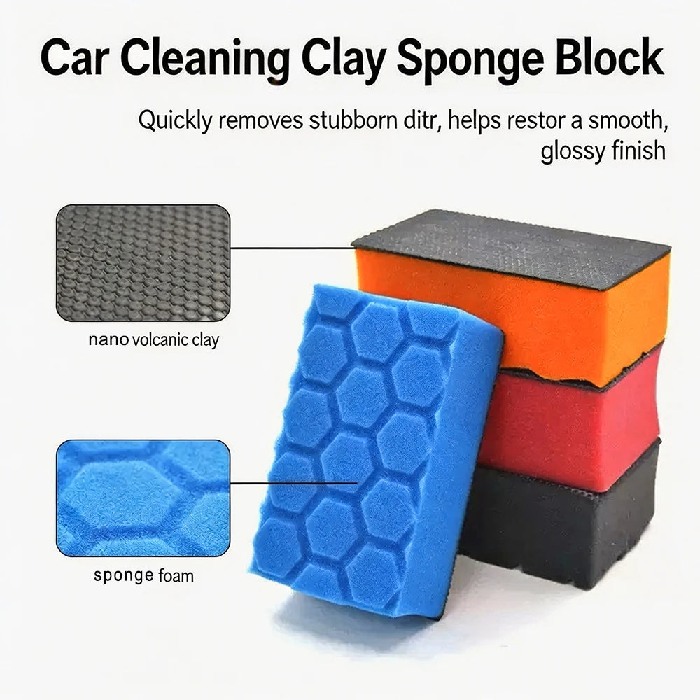 Clay Decontamination Sponges - 2-Pack, 12 x 7 cm