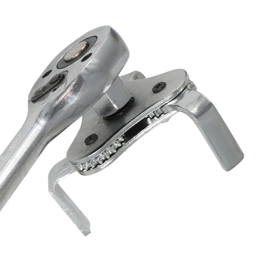 Universal 3-Jaw Oil Filter Wrench, 2.5-4.5 Inch, 1/2-Inch Drive