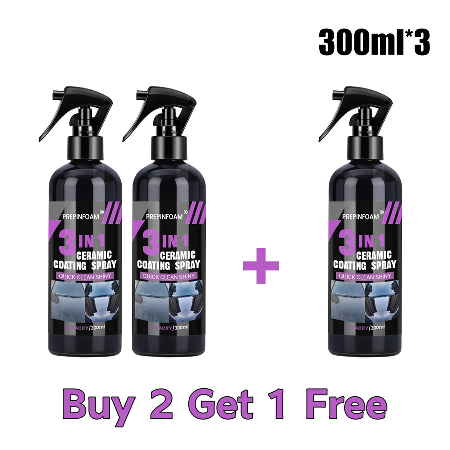 3-in-1 Hydrophobic Ceramic Coating Spray for Automotive Paint