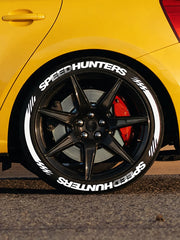 8-Piece Universal 3D PVC Tire Letter Decal Set