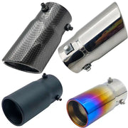Universal Carbon-Fiber & Stainless Steel Exhaust Tip, 70/76mm