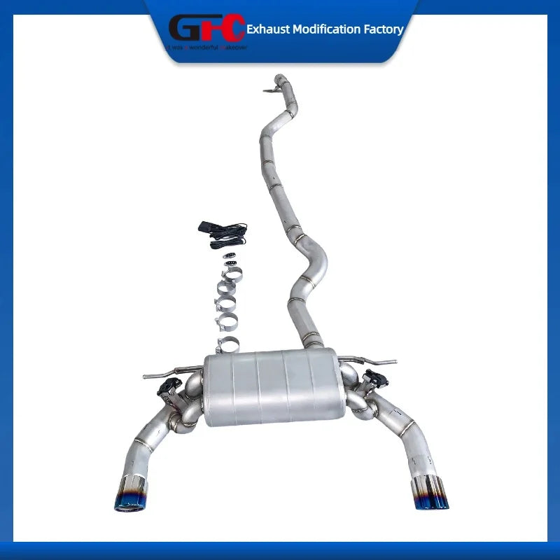 Stainless Steel Valved Cat-Back Exhaust System for BMW 440i xDrive F33 3.0T 2017-2020
