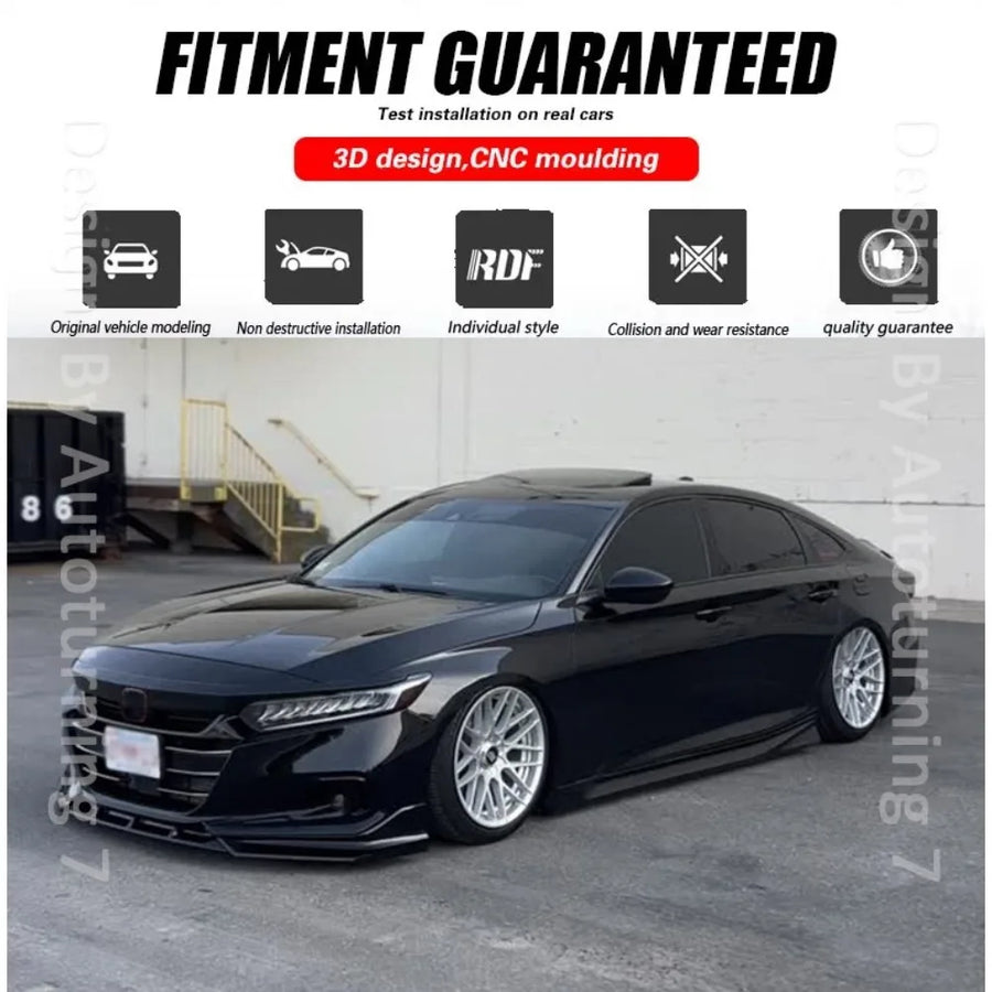Gloss Black Side Skirt Extensions – 2018–2022 Honda Accord