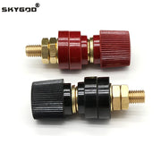 M5-M10 Battery Binding Post Terminal Set - Red and Black