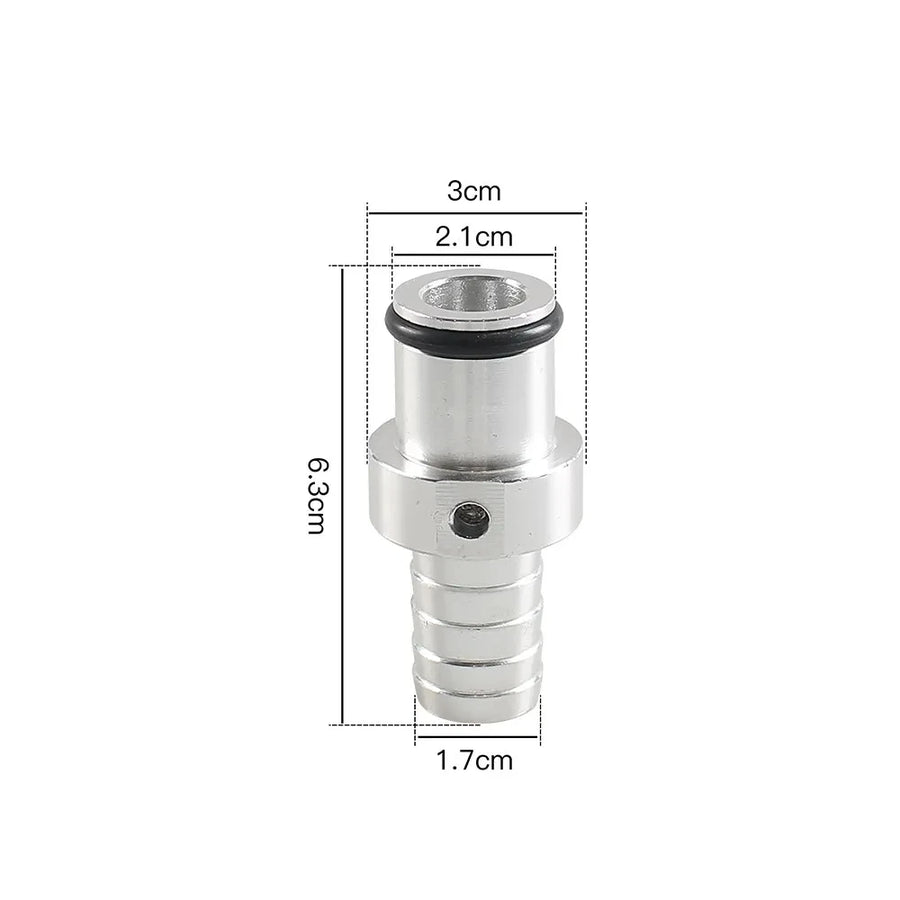 Coolant Bypass 6x Hose Leaking-Prevent Barb Adapter Black for Ram EGR 2009-2018 Dodge Ram Cummins