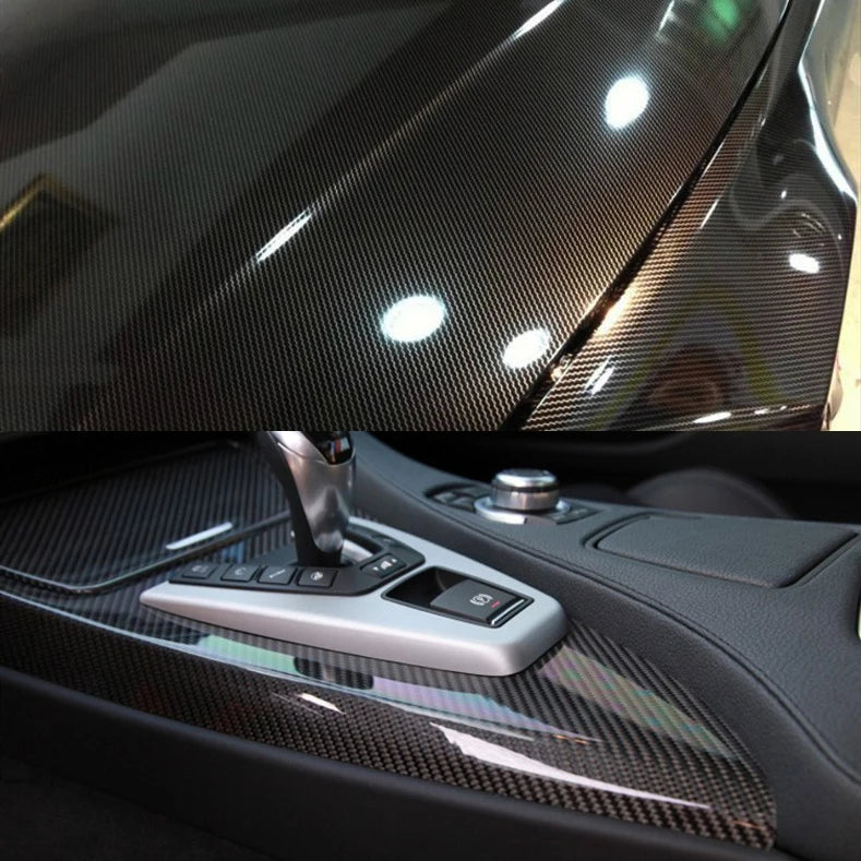 Carbon-Fiber-Style Vinyl Wrap Film – Multiple Sizes