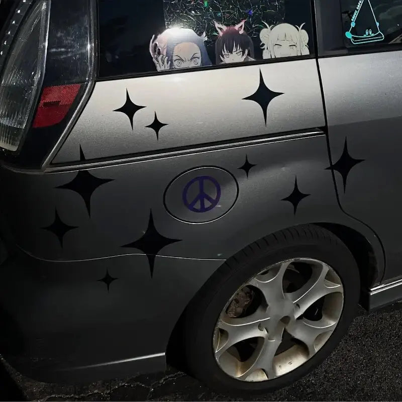 60-Piece Star Vinyl Decal Set