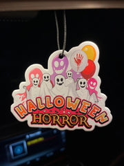 Halloween Horror Ghost Bloody Handprint Balloon Car Hanging Air Freshener