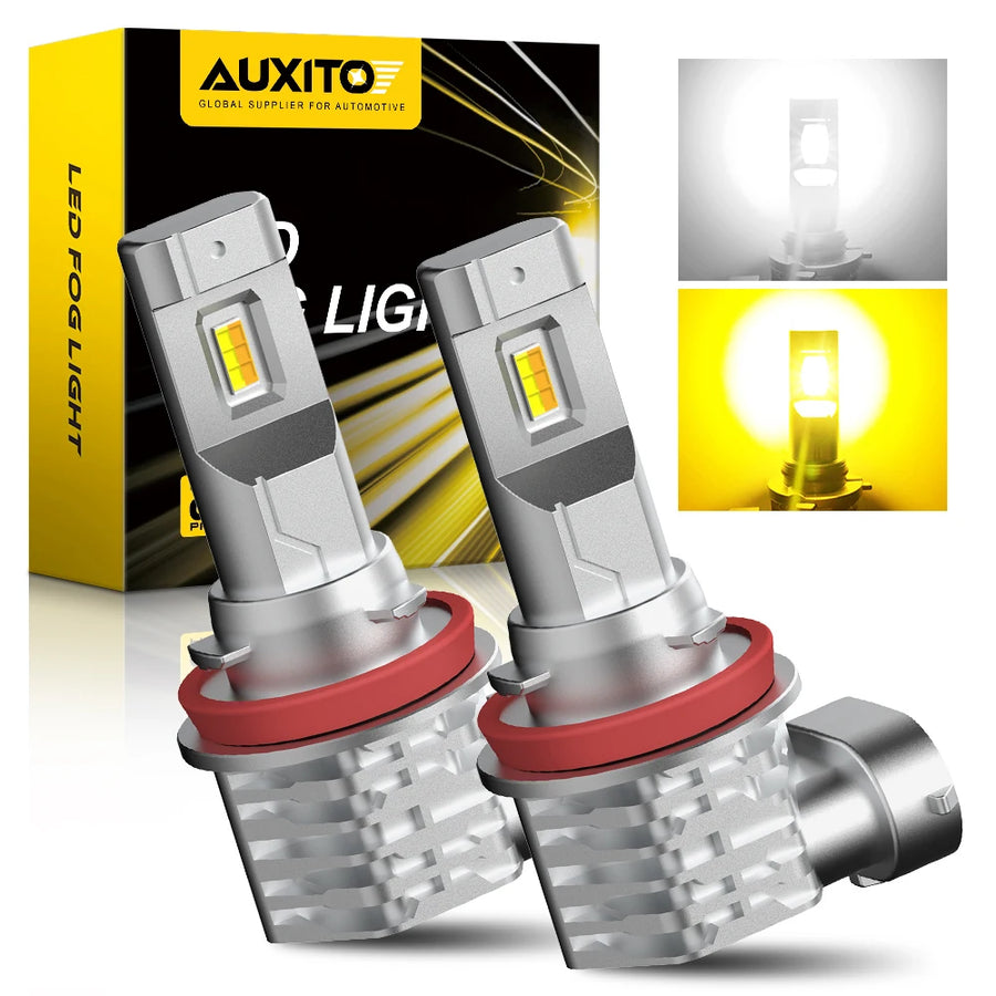 2-Piece H11/H16 LED Headlight Bulb – 6500K/3000K, CANBUS
