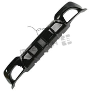 Gloss Black Rear Bumper Diffuser with Light for BMW G20 330i/M340i