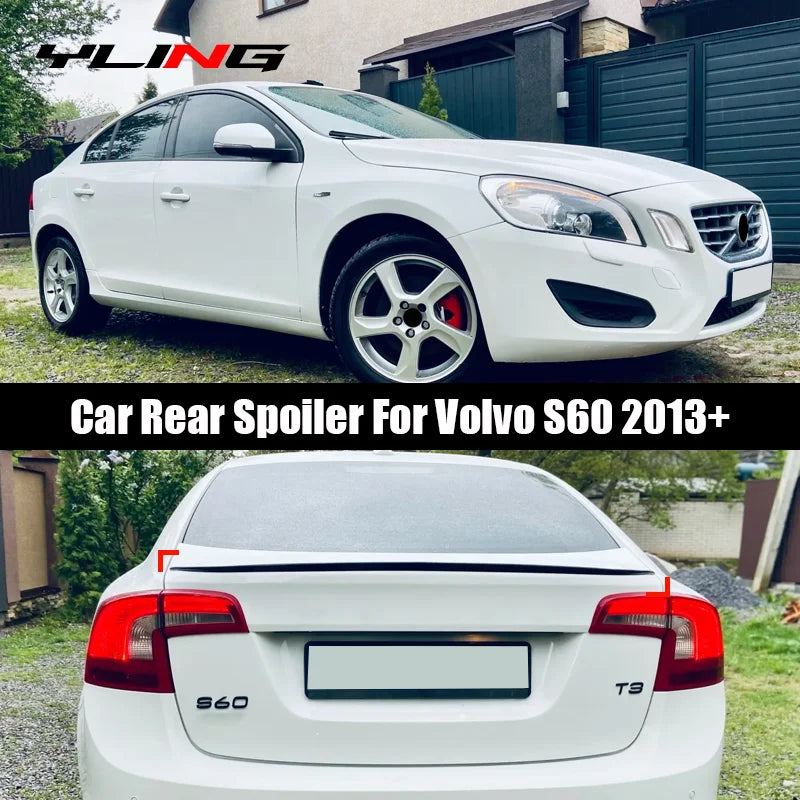 Gloss Black Trunk Spoiler for 2013–2018 Volvo – 4-door