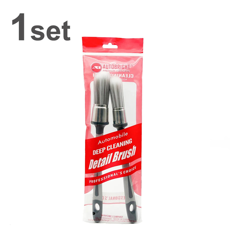 2-Piece Silver Detailing Brush Set with Soft Bristles
