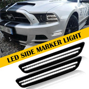 2-Piece LED Bumper Side Marker Lights for Ford Mustang 2010-2014