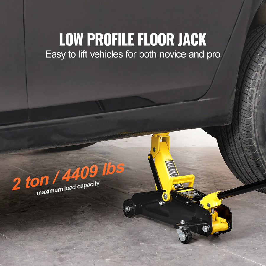 2-Ton Low-Profile Hydraulic Floor Jack with Quick-Lift Pump