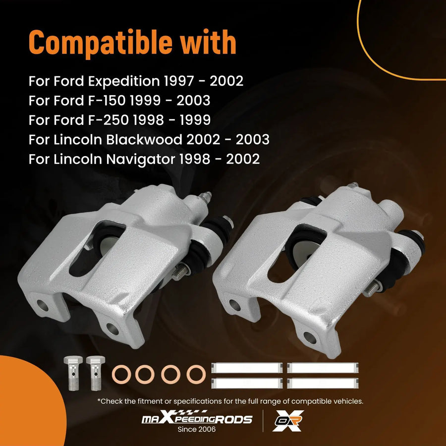 Rear Left and Right Brake Caliper Set for 1997-2011 F-150, Expedition