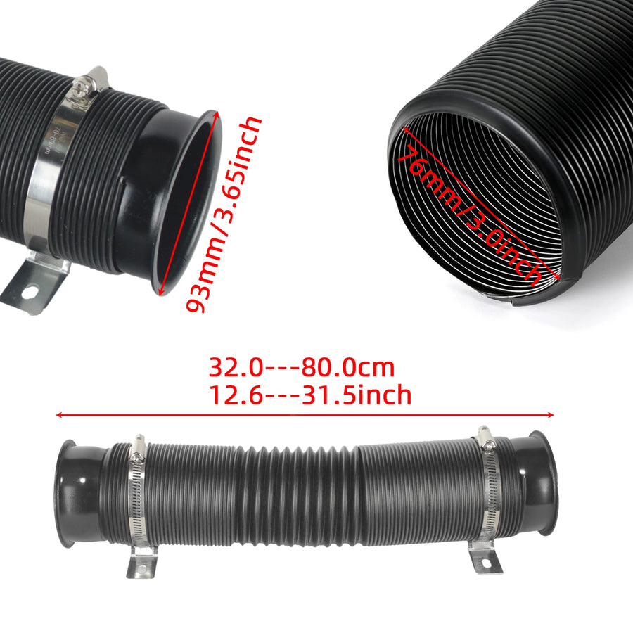 Universal 3.5-Inch Flexible Cold Air Intake Hose