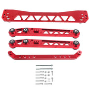 Rear Lower Control Arms LCA with Rear Lower Tie Bar with Rear Subframe Brace for 1996-2000 Honda Civic EK