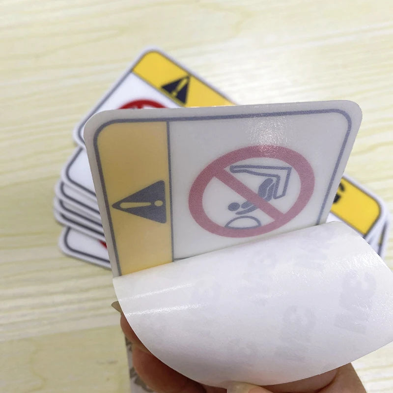 Airbag Warning Waterproof Vinyl Car Decal