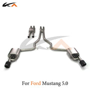 304 Stainless Steel Valved Cat-Back Exhaust for Ford Mustang 5.0L