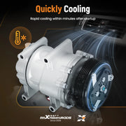 A/C Compressor Assembly for Honda Civic 1.7L 2002-2005, 6-Groove
