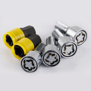 M14X1.5 Anti-theft Wheel Lock Bolt Set with 28mm Shank