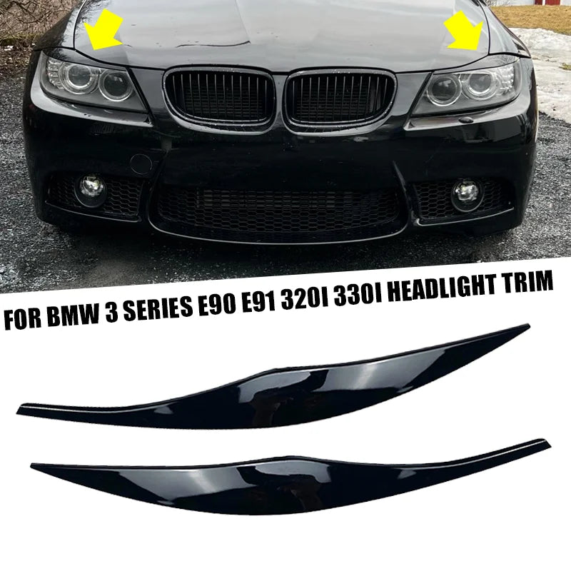 Headlight Eyebrow Trim for BMW 3 Series E90/E91 2005–2011