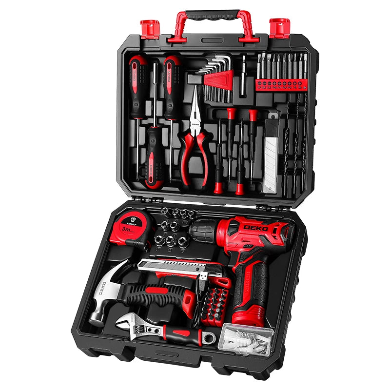 126-Piece Cordless Drill and Home/Automotive Tool Kit