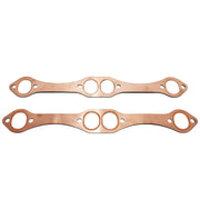 SBC Oval Port Copper Header Exhaust Gaskets for SB Chevrolet 327 305 350 Reusable