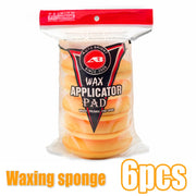 Orange Foam Wax Applicator Pads, 2- or 6-Pack
